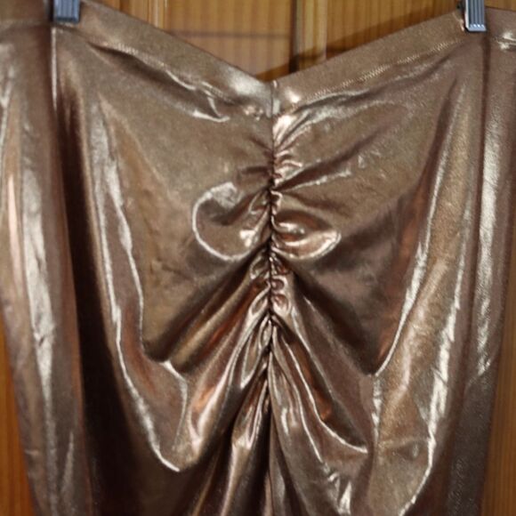 SKIMS Metallic Bronze Swim Pants Leggings 3X NWT - Picture 5 of 10